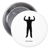 Do Not Want Silhouette buttons