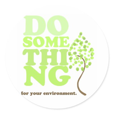 Do something for your environment round sticker by Nutsucker_Republic