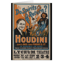 Do Spirits Return? Houdini Says No And Proves It Cards