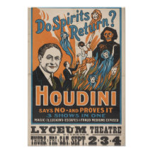 Do Spirits Return? Houdini Says No And Proves It Invitations