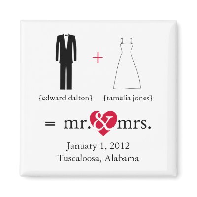 Do the Math Save the Date Magnet by KrispysKingdom