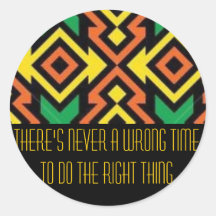 Do The Right Thing Round Stickers