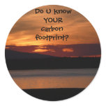 Do U know  YOUR carbon footprint? -Sticker