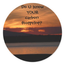 Do U know  YOUR carbon footprint? -Sticker
