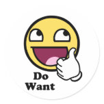 Do Want Awesome Face Smiley