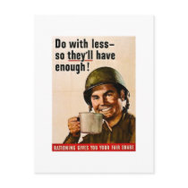 Do With Less - Vintage WWII Rationing Postcards