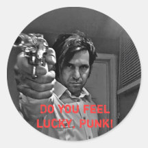 Do you feel lucky, Punk! Round Sticker