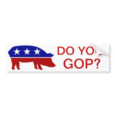 Do you GOP? Bumper Stickers by choppedliver