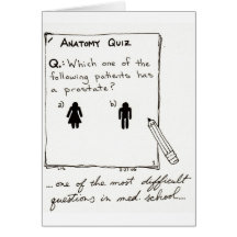 Do you know who has a prostate? card