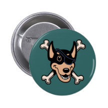 Dobe-n-Crossbones Pin