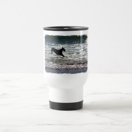 Doberman - Black - Ocean Leap Coffee Mugs