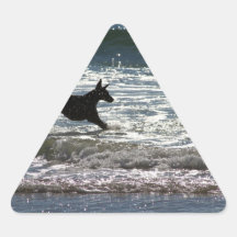 Doberman - Black - Ocean Leap Stickers