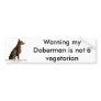 doberman bumper sticker
