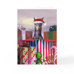 Doberman Christmas Surprise Greeting Card