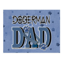 Doberman DAD Post Cards