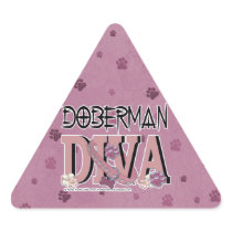Doberman DIVA Triangle Sticker