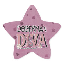 Doberman DIVA Star Stickers