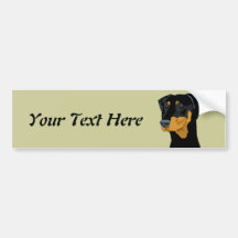 Doberman Head, Black, Uncropped Bumper Stickers