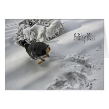 Doberman Holiday Bliss Holiday Greeting Card