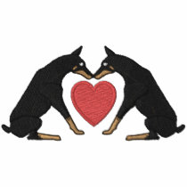 Doberman Love Ladies Long Sleeve T