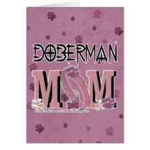 Doberman MOM Greeting Cards