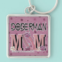 Doberman MOM keychains
