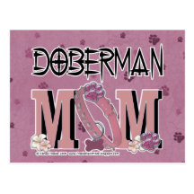 Doberman MOM Post Cards