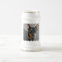Doberman Pinscher Beer Stein Mug