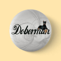 Doberman Pinscher buttons