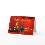 Doberman Pinscher Christmas Card Stars