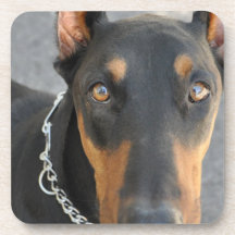 Doberman Pinscher Cork Coasters