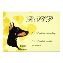 Doberman Pinscher ~ Dobie Kisses Custom Announcements