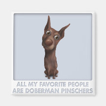 Doberman Pinscher (Fawn) Favourite Refrigerator Magnet