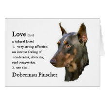 Doberman Pinscher Gifts Card