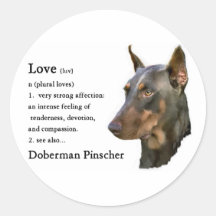 Doberman Pinscher Gifts Sticker