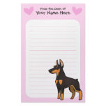 Doberman Pinscher Love (pointy ears) Stationery Design