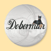 Doberman Pinscher magnets