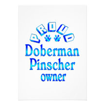 Doberman Pinscher Owner Custom Invite