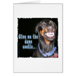 Doberman Pinscher Smiles  Greeting Card