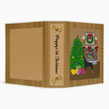 Doberman Puppy's 1st Christmas Scrapbook Binder