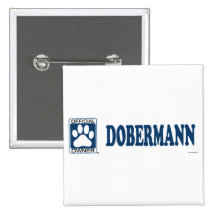 Dobermann Blue Pins