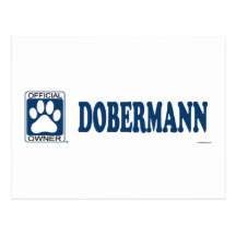 Dobermann Blue Postcards