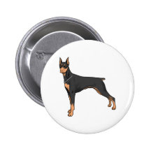 Dobermann doberman anstecknadel