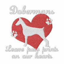 Dobermans Leave Paw Prints Polo Shirt