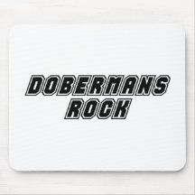 Dobermans Rock Mouse Mat