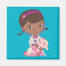 Doc McStuffins Holding Lambie Refrigerator Magnet