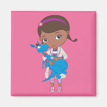 Doc McStuffins Holding  Stuffy Refrigerator Magnet