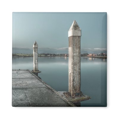 Dock at Dawn Magnet by mikes_photo_designs