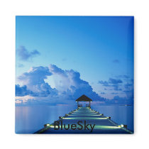 Dock, BlueSky Aimant Pour Réfrigérateur