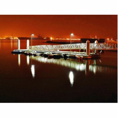Dock In San Diego Bay Acrylic Cut Out by lifesphere